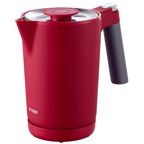 蒸気レス電気ケトル 温度調節機能つき 1.0L ルビーレッド