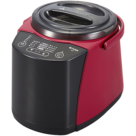 精米器（無洗米機能つき） 1～5合炊き レッド