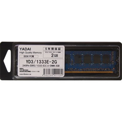 DDR3 PC3-10600 240pin 2GB ECC U-DIMM