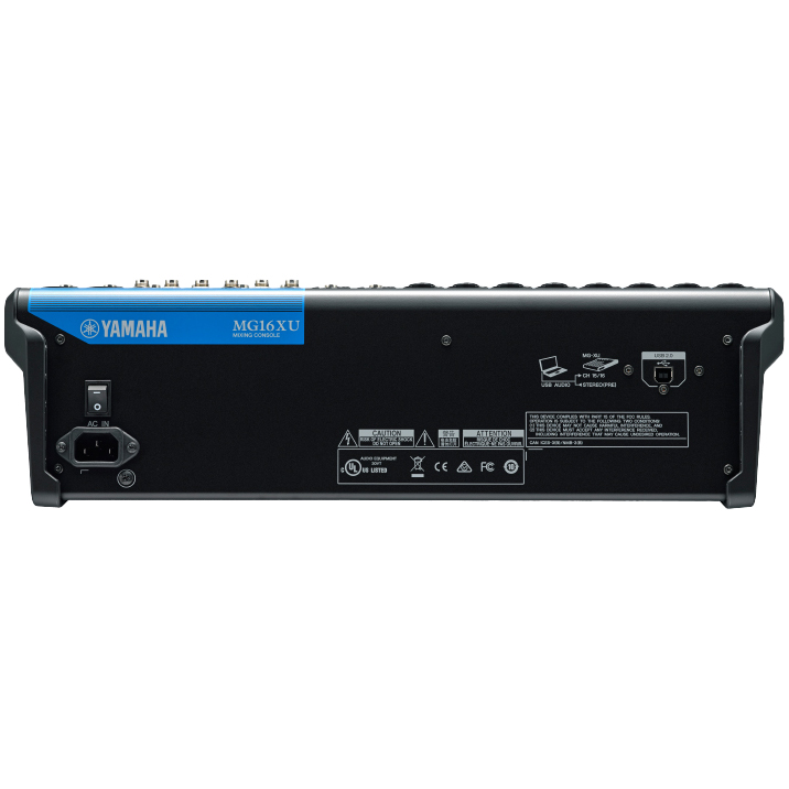 16チャンネルミキシングコンソール、SPXデジタルエフェクト24種搭載、USB I/F機能付属