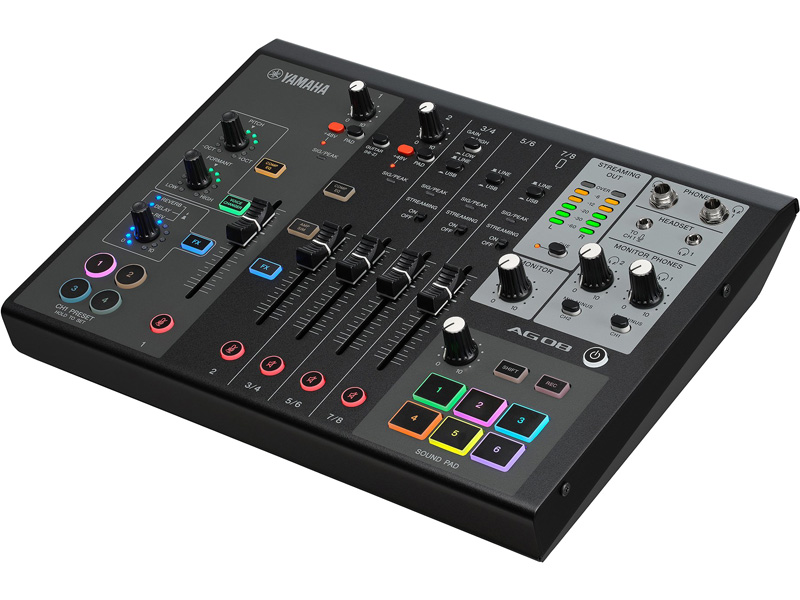 ミキシングコンソール AG08 ブラック