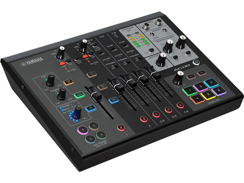 ミキシングコンソール AG08 ブラック