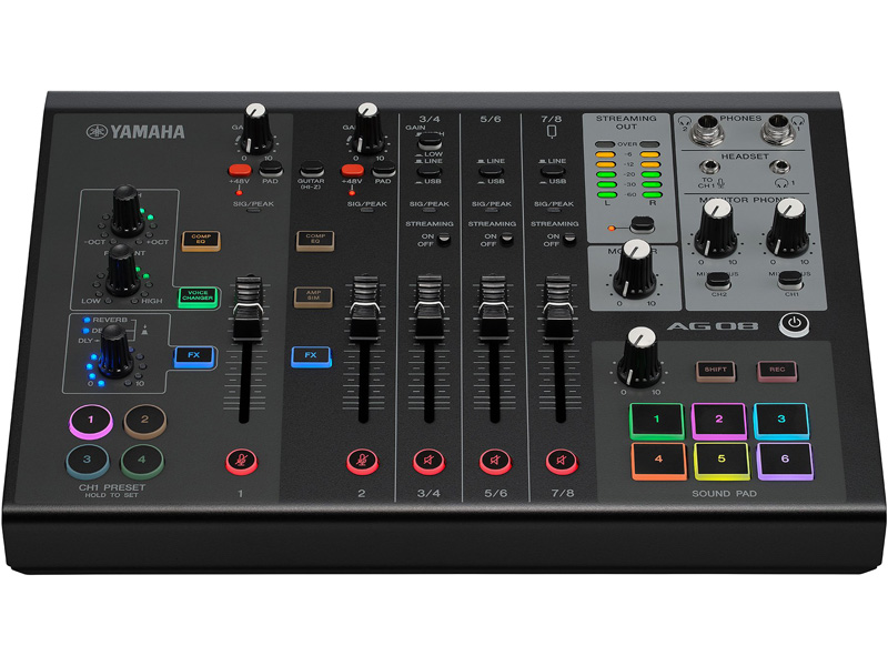 ミキシングコンソール AG08 ブラック