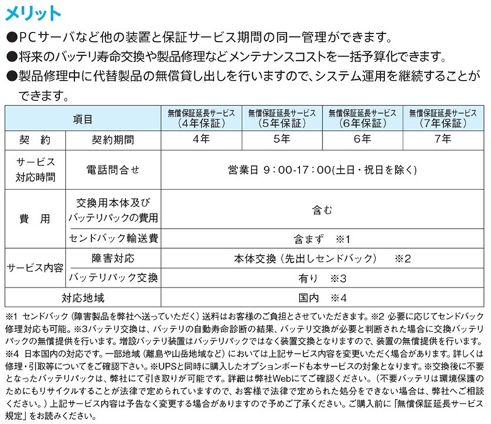 常時インバータ方式 UPS1010STF 広域温度環境(-10℃～55℃)対応モデル 無償保証延長サービス5年付