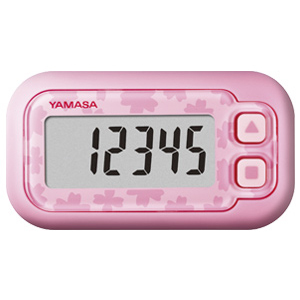 万歩計 ポケット万歩 らくらくまんぽ (サクラピンク)