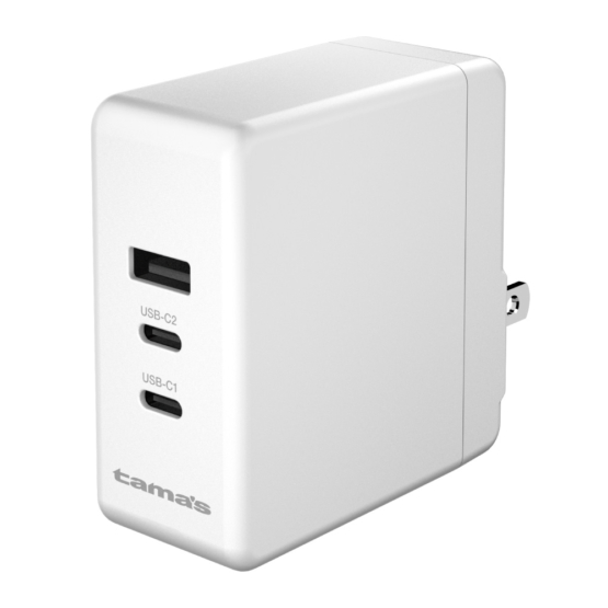 PD100W コンセントチャージャー C×2＋A ホワイト