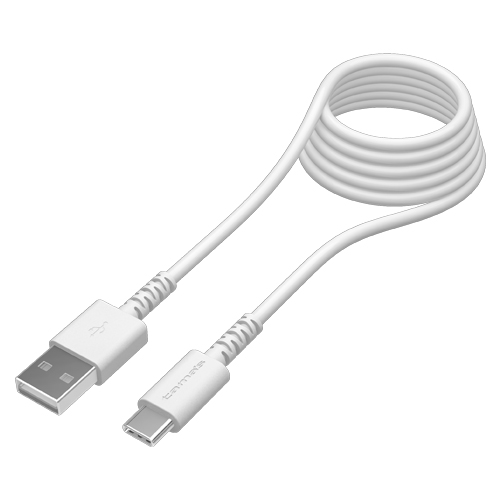 USB2.0 Type-C/USBケーブル 2.0m 抗菌 ホワイト