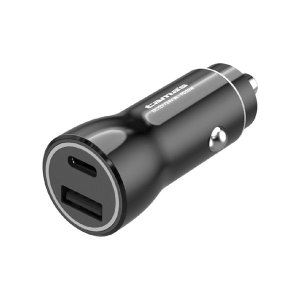PD20W カーチャージャー USB-C＋A ブラック