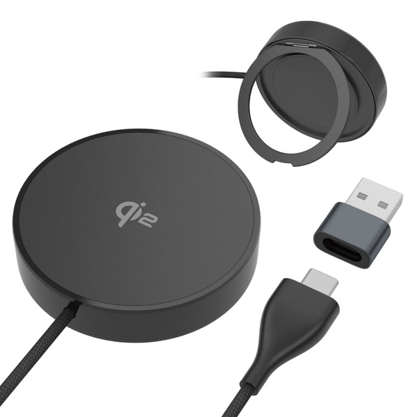 Qi2対応 ワイヤレス充電器 ブラック