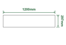 エコクリスタル耐水紙 長尺(297×1200mm) 10枚入り