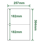 エコクリスタル耐水紙 B4（ミシン目 B5） 250枚入り