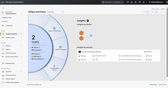 Cisco AIOps �̃T�}�����
