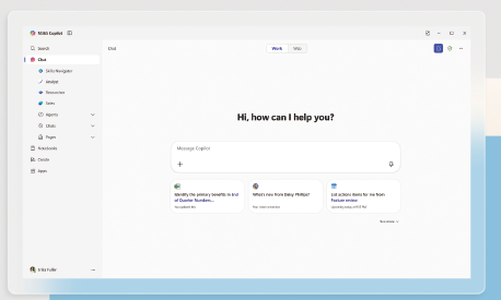 Microsoft 365 Copilot Chat���g���΁A�R���e���c�̉�������t�@�C���̗v��Ȃǂ��e�Ղɍs����B